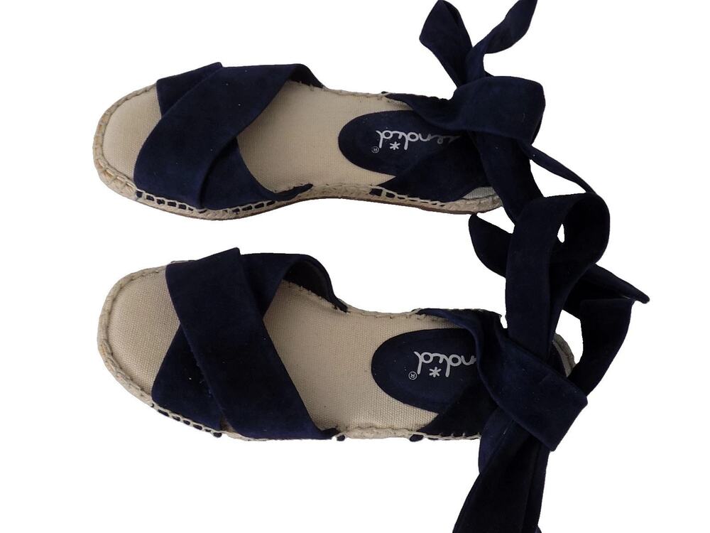 Splendid Tereza blue suede wrap sandals size 6.5